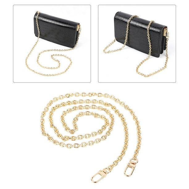 Cadena para bolso, extensor de bolsa, correa de cadena para mujer, bolsa  cruzada, monedero, correa de hombro (cadena extensora + cadena dorada