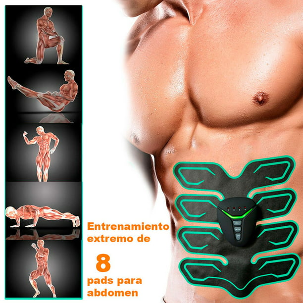 Electroestimulador Muscular recargable abdomen profesional Custom Gris
