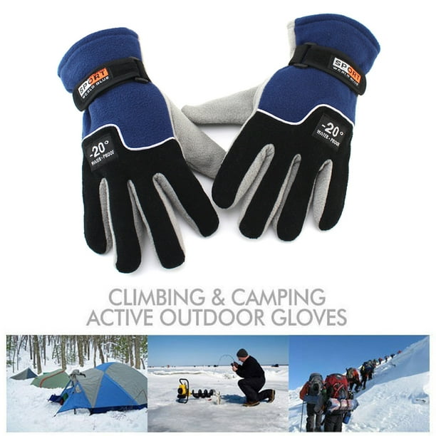 Sonducket 1 par de guantes antideslizantes para esquiar en invierno,  guantes portátiles para esquiar en la nieve, mitones resistentes al viento  para guantes y mitones Hombre Marrón Sonducket AP013075-01