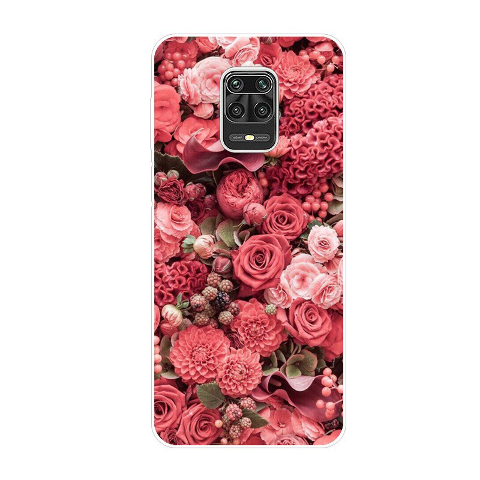 Funda Silicona Antigolpes para Xiaomi Redmi Note 9S / Note 9 Pro diseño  Flores 01 Dibujos