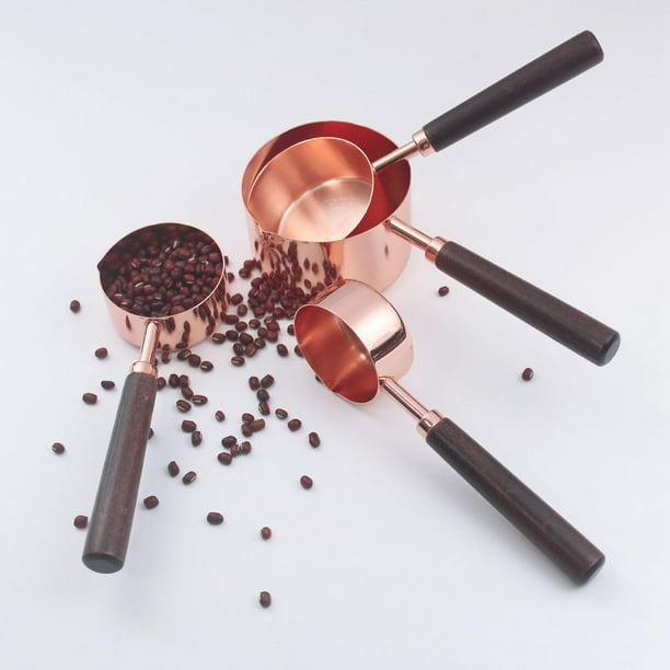 Vasos medidores,Juego de 8 tazas y cucharas medidoras de acero inoxidable,  herramienta de cocina par Vhermosa HQ-109