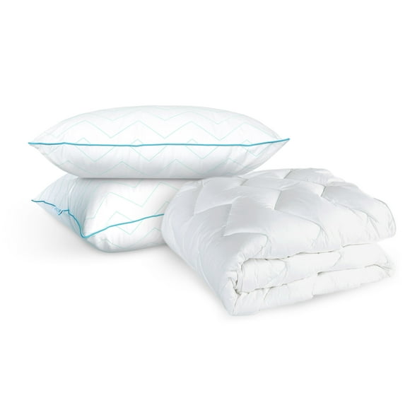 bundle cubre colchon tradicional matrimonial  1 almohada estandar suave  1 estandar firme sognare sognare tradicional
