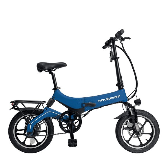 bicicleta electrica plegable para adulto novabike pro  bici electrica rodada 16 motor 250w velocidad maxima 2532kmh autonomia 3540km