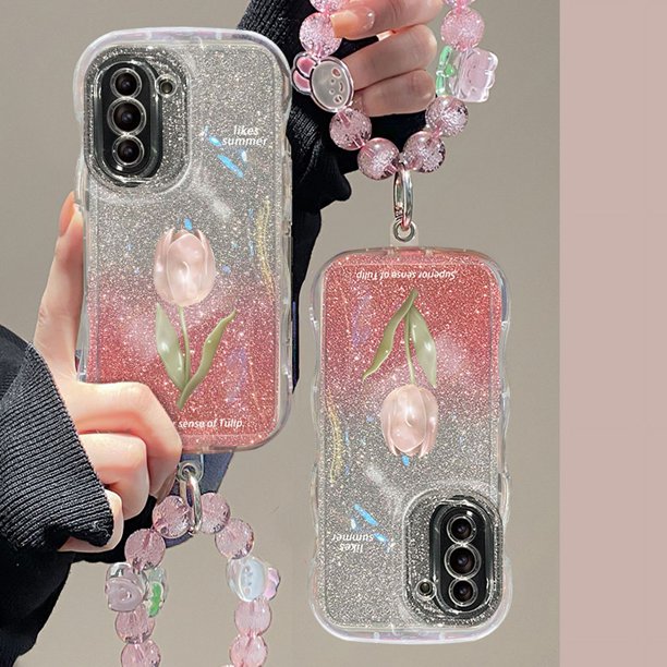 Funda de teléfono con pulsera de muñeca para Huawei Nova 5T