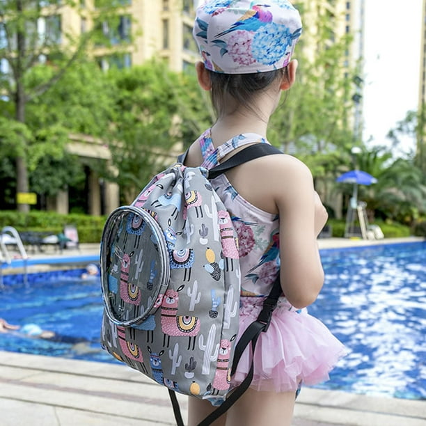 Bolsa de natación para niños y niñas, bolsa impermeable para
