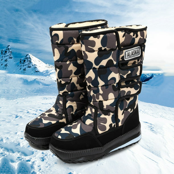 de nieve de invierno para mujer, botas de moto impermeables de felpa gruesa con za Wmkox8yii ghj757 | Walmart en línea