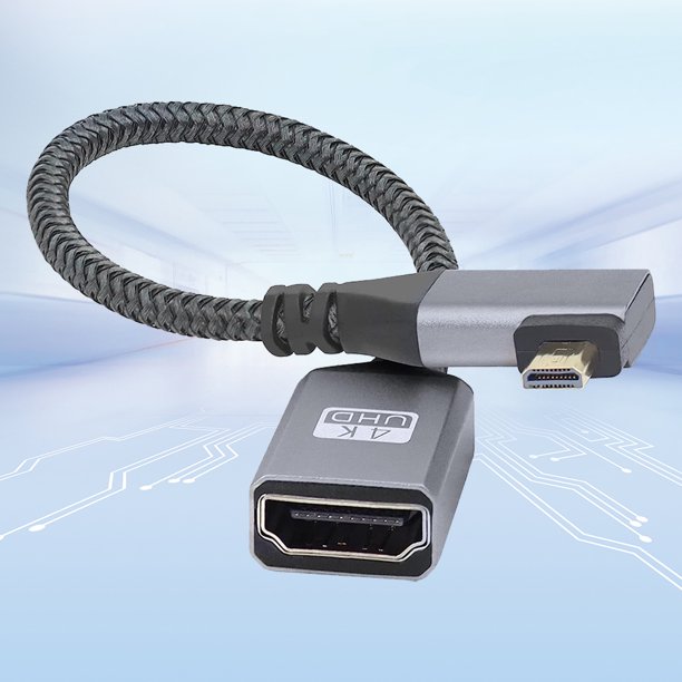 Cable adaptador HDMI Macho a Micro HDMI Hembra de 20 cm