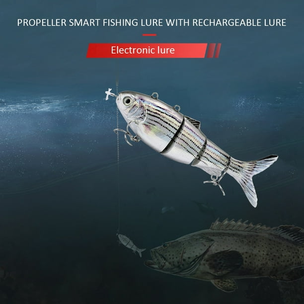 Señuelo de pesca robótico de natación automática de peces Wobbler de cebo  artificial electrónico inteligente