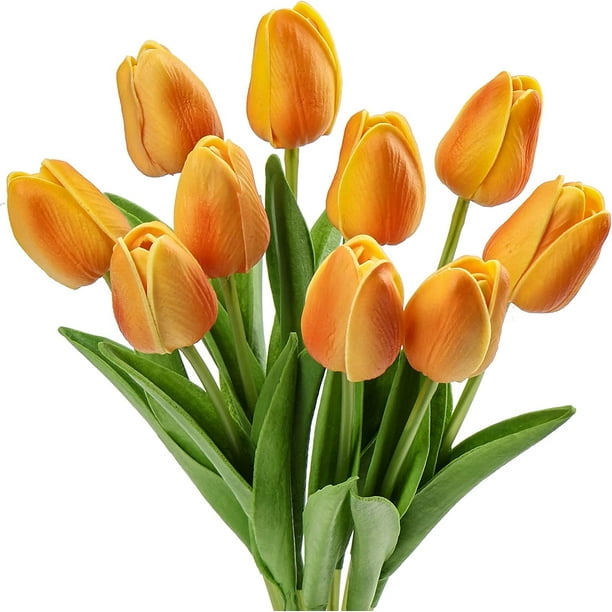 Bouquet tulipanes artificiales naranja - Almacenes Marriott