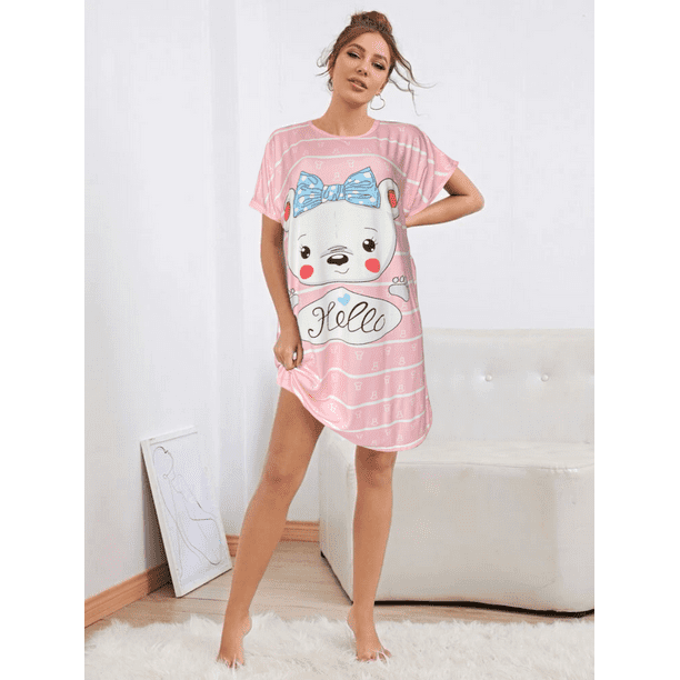Batas Para Dormir Camisón Mujer Pijama Dama Y PIJ-08 Lole Bata de Dormir Bodega en línea