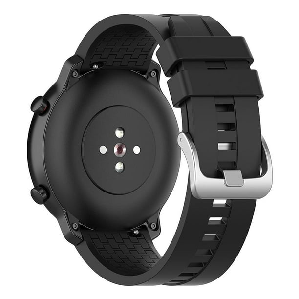 Correa Piel Pu Hebilla Negro Para Smartwatch Amazfit Gtr 3