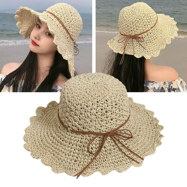 Nuevos sombreros para mujer de paja de pescador gorros gorras