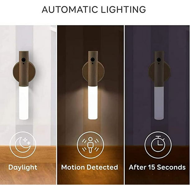 LightSense - Luz LED 60CM Blanca Recargable Con Sensor Movimiento