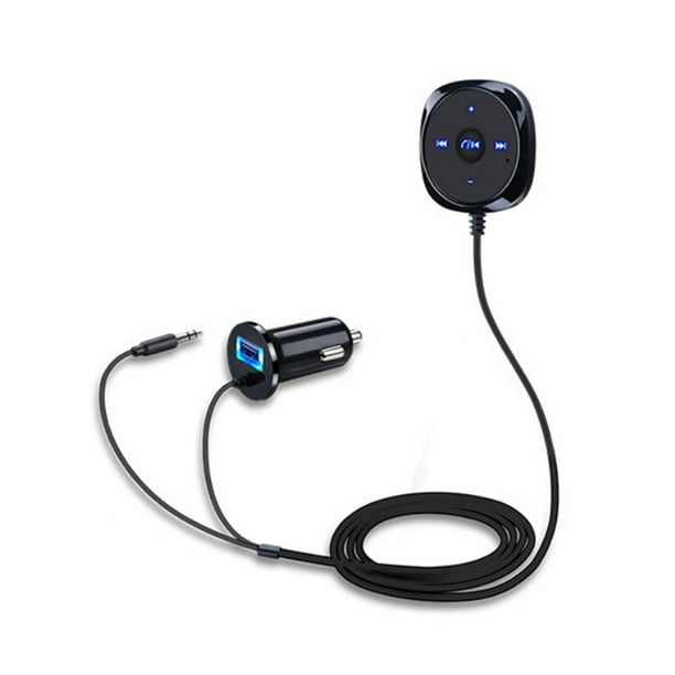 Cargador de Coche / Kit de Automóvil Bluetooth con Control Remoto con Cable  BC20 - AUX - Negro