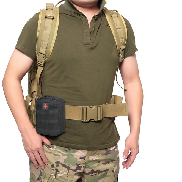 Bolsa táctica militar EDC cinturón de cintura chaleco de caza paquete  Likrtyny de herramientas de emergencia Kit de primeros auxilios médico al  aire libre bolsa de supervivencia