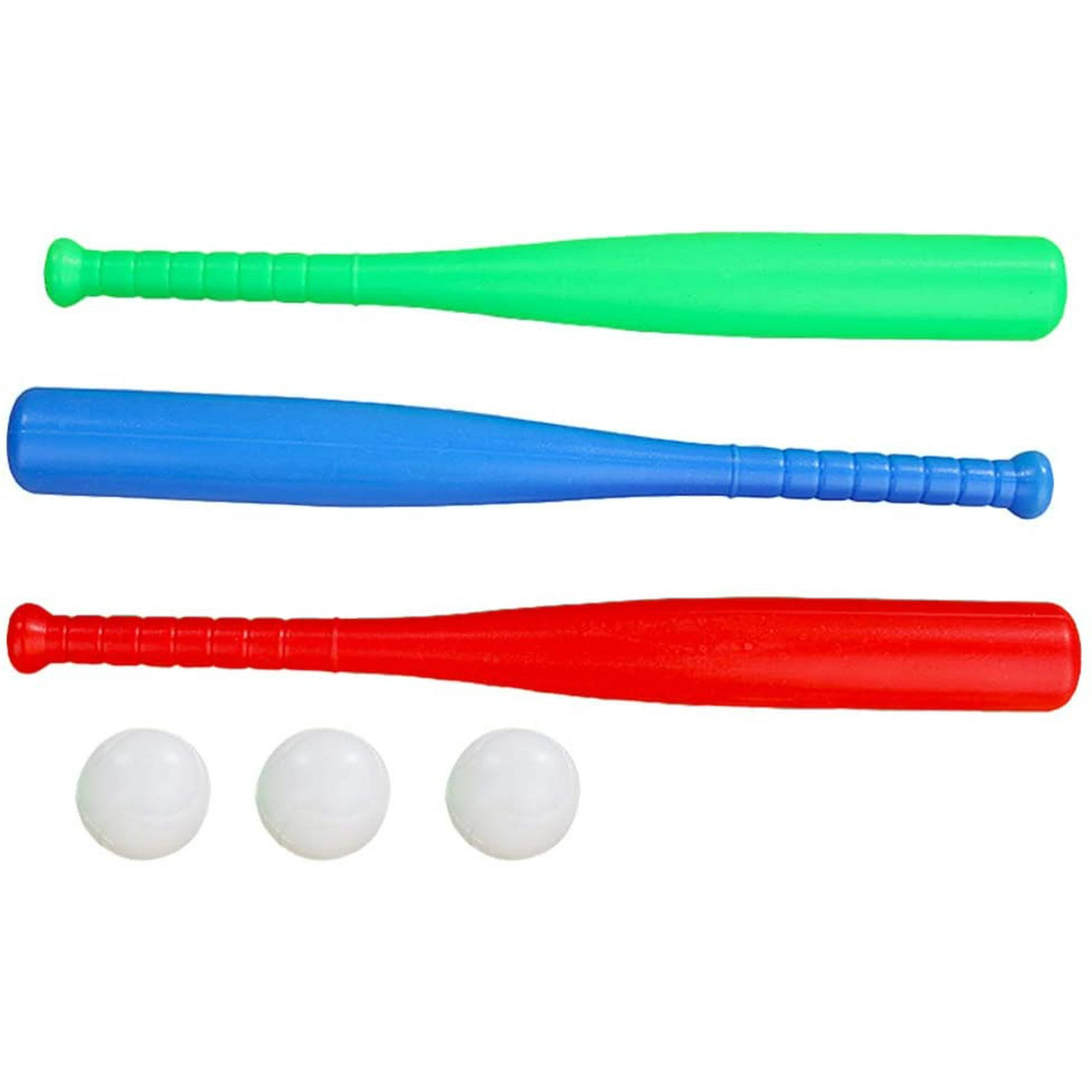 Juego de bate de béisbol para niños, bate de plástico y pelota, juego  combinado de 3 bates de béisbol y 3 pelotas - Juego de juguetes de béisbol  para niños y niñas