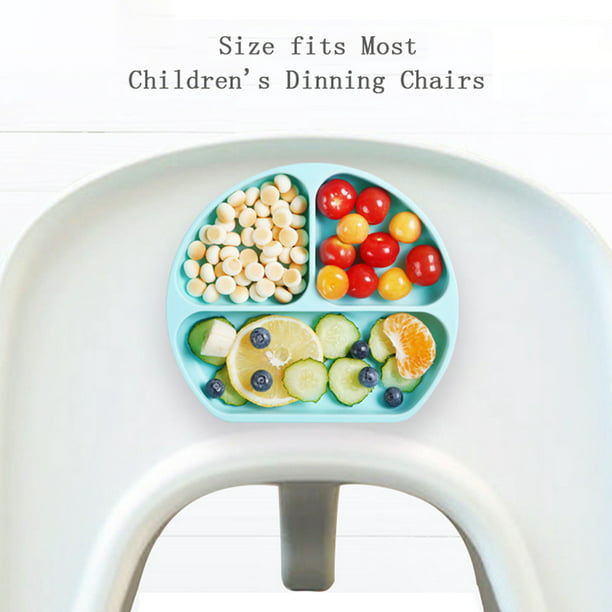 Hippypotamus Tapas para platos infantiles – Se adapta a platos de bebé  divididos de silicona – sin BPA – Juego de 3 (tapas transparentes)