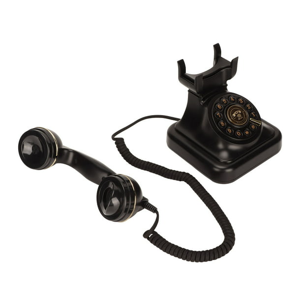 TelPal - Teléfono fijo retro con cable, teléfono clásico vintage antiguo  para el hogar y la oficina, teléfono residencial con cable regalo para