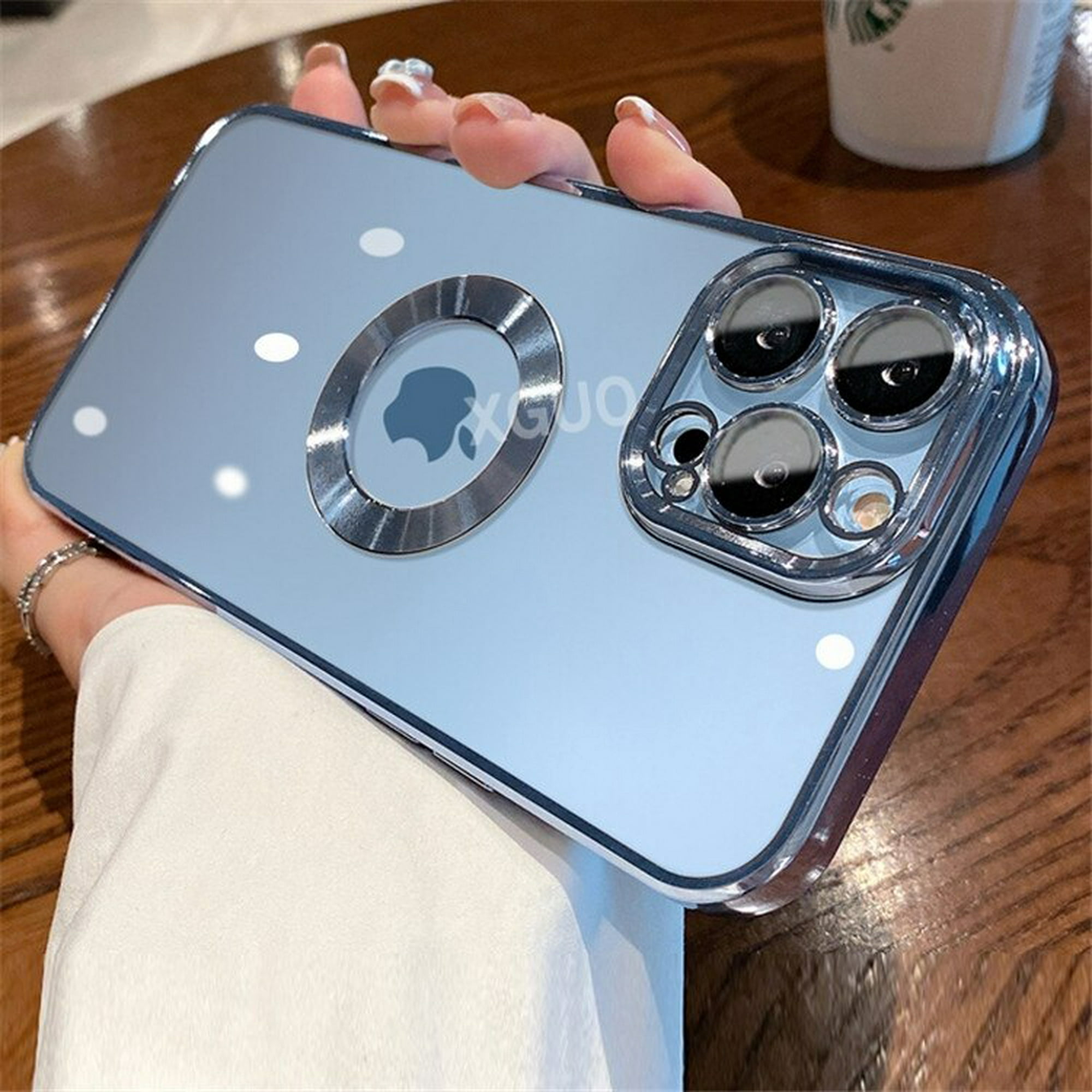 Comprar Funda protectora de lente de cámara chapada para iPhone 13 Pro Max  12 Mini 11, funda de silicona transparente para iPhone Xs Xr X 7 8 Plus  SE2020 6s 6
