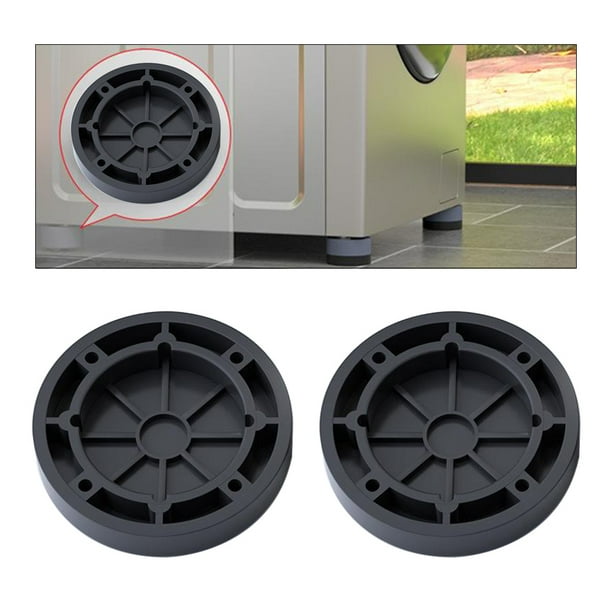 New SlipToGrip Almohadillas antivibración para lavadora y secadora, discos  cuadrados para lavadora, patas de goma antideslizantes, paquete de 4