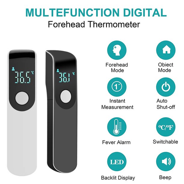 Termómetro Digital Infrarrojo Portátil， Termometro Digital Bebe, Termometro  Digital, Termómetro Digital Infrarrojo Sin Contacto,Adecuado para Bebés,  Niños y Adultos : : Bebé