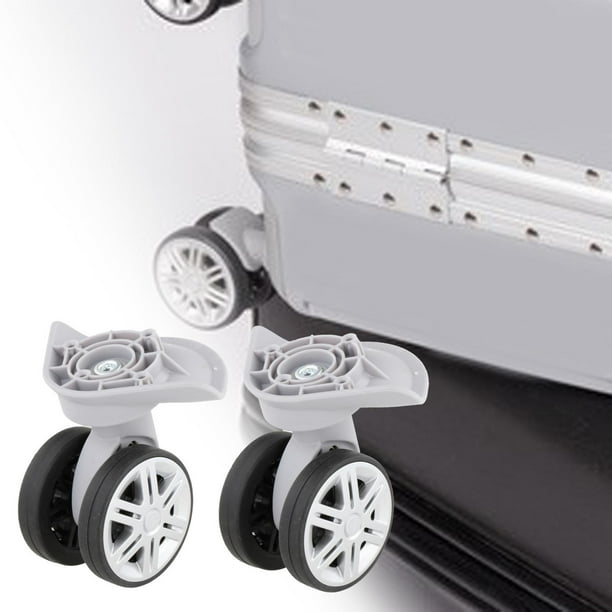 Repuesto de rueda giratoria de 360 grados, ruedas de plástico para maleta  de viaje, ruedas de reparación de repuesto para maleta, 2 ruedas duraderas