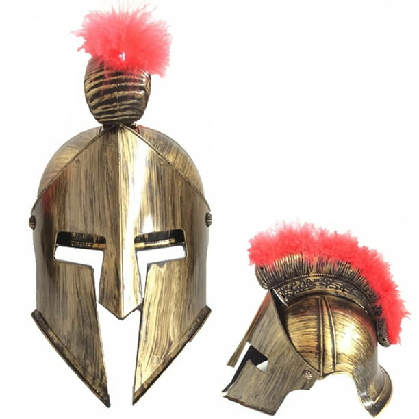 Casco de disfraz de caballero Medieval, accesorio para Cosplay de  Halloween, Gladiador, espartano, Guerrero romano, griego