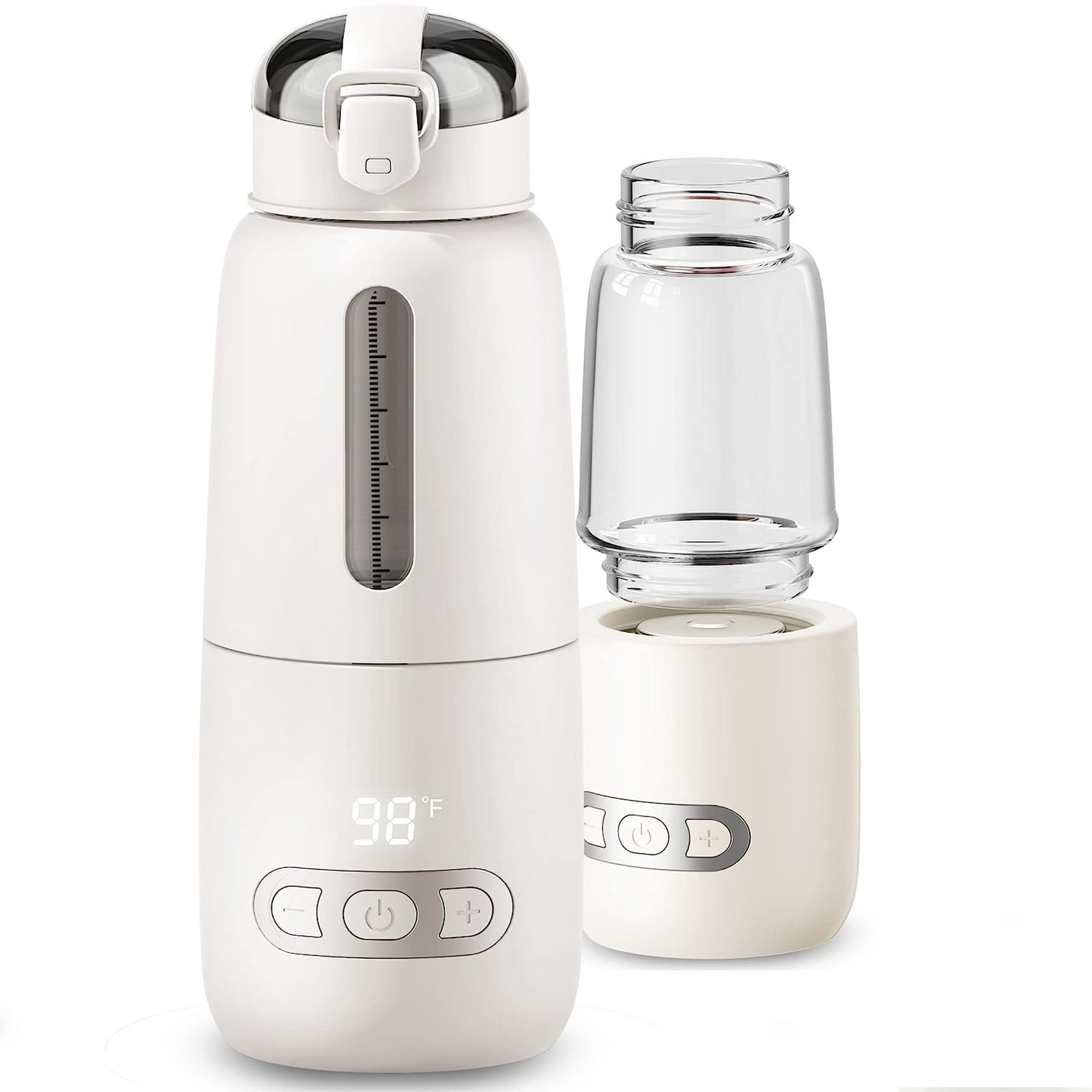 Calentador de biberones 10 en 1 doble calentador de biberones para leche  materna y fórmula calentador de leche rápido con temporizador, control