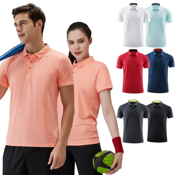 Hombres Camisa deportiva Camisetas de manga corta con cuello abotonado para tenis Golf Corre Abanopi Sudaderas de mujer | Walmart en