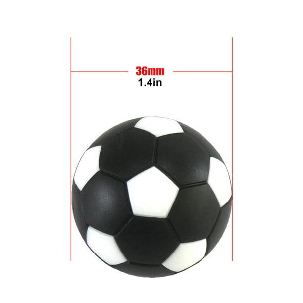 VGEBY1 Futbolín de mesa, futbolín, futbolín, futbolín, bolas de repuesto,  futbolín, juegos de mesa, mini pelotas de fútbol blancas y negras