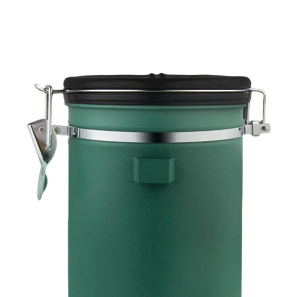 Contenedor de almacenamiento de bote de café con válvula de ventilación de  CO2 y rueda de seguimiento de fechas para café molido