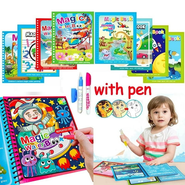 Juguetes Montessori Libro Colorear Reutilizable Libro Dibujo