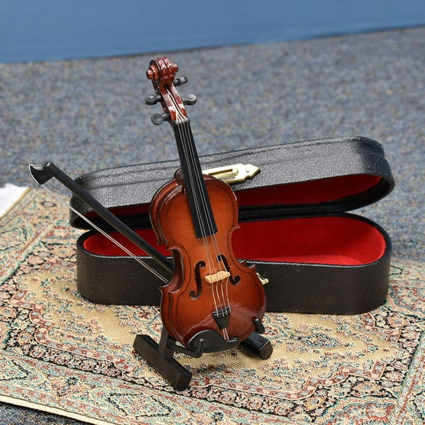 Mini violín para de muñecas, accesorios de juego en miniatura y , con caja perfke Mini violín de casa de muñecas | Walmart en línea