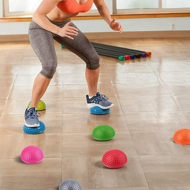 Bola de ejercicio, pelota de yoga antideslizante con punto de masaje,  pelota de fitness para el parto, equilibrio de estabilidad de yoga, bomba  rápida