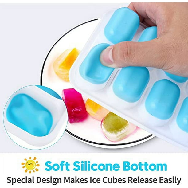 Cubiteras para Hielo con Tapa, Cubiteras para Hielo Silicona