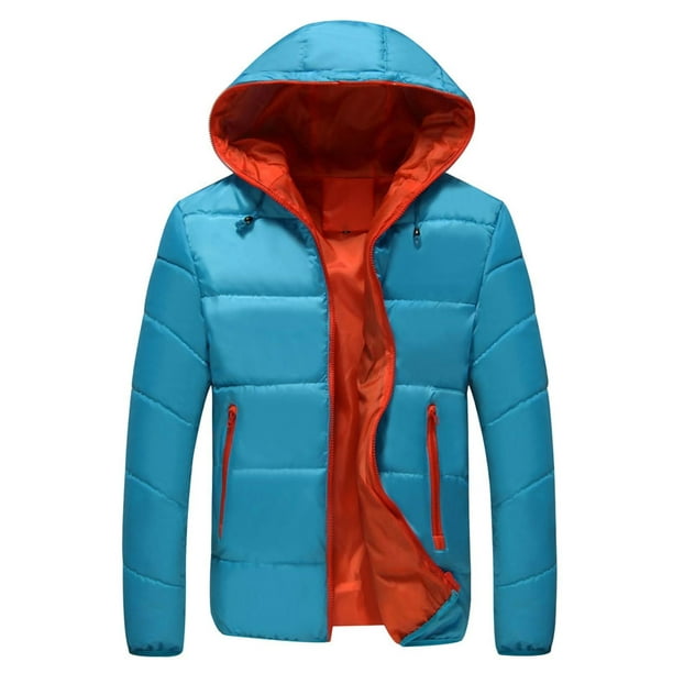 Chaqueta Invierno Hombre,Chaquetas para Hombre Invierno con Capucha Abrigo De  Invierno Chaqueta Azul Al Aire Libre Abrigos Acolchados De Manga Larga Chaqueta  De Hombre Cremalleras A Prueba De Viento : : Moda