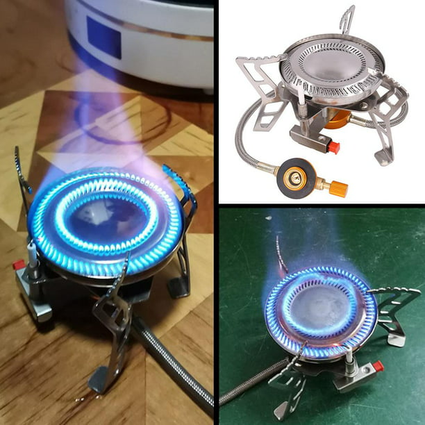 Estufa portátil de camping Mini quemador ligero de cocina de gas