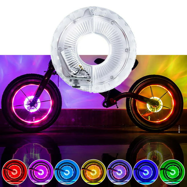 Luces recargables para cubo de rueda de bicicleta, luces Led impermeables  para radios de ciclismo, luz decorativa de advertencia de seguridad para  niños YONGSHENG 1327533567497