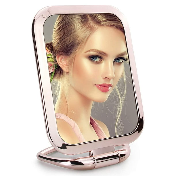 Espejo de maquillaje de /Espejo de tocador de escritorio/Espejo de de  rotación vintage ajustable par Yinane Espejo de maquillaje de mesa