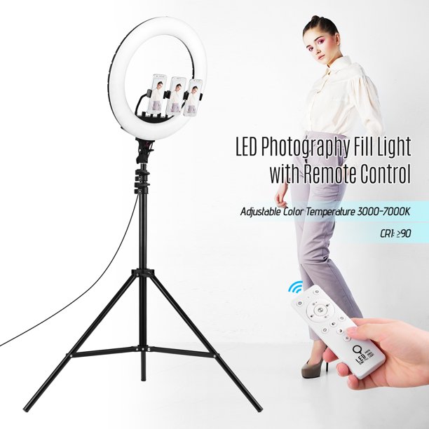 Kit Aro De Luz Profesional 18 Con Tripode Para Foto Estudio Videos  Maquillaje