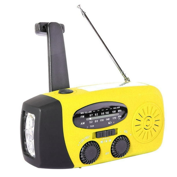 Comprar Radio de manivela de emergencia, Radio solar portátil con