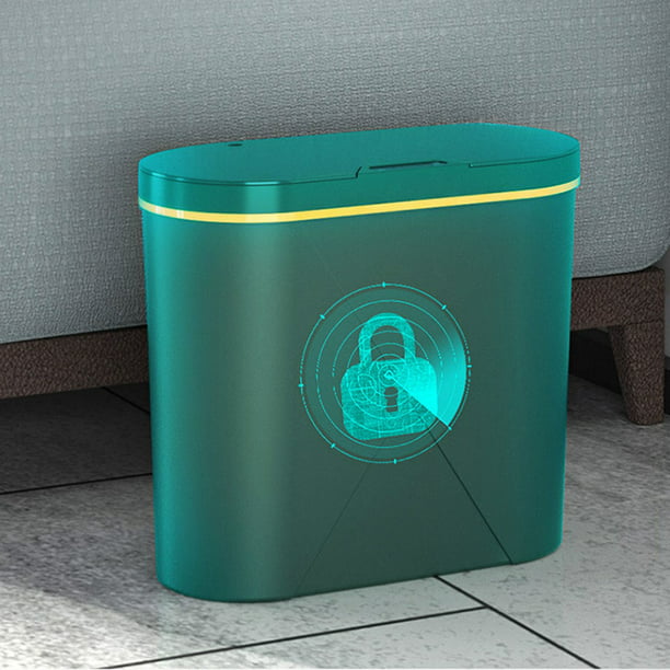 Papelera cubo de basura 15 l con sensor de movimiento inteligente sin  contacto - incluye 20 bolsas de basura