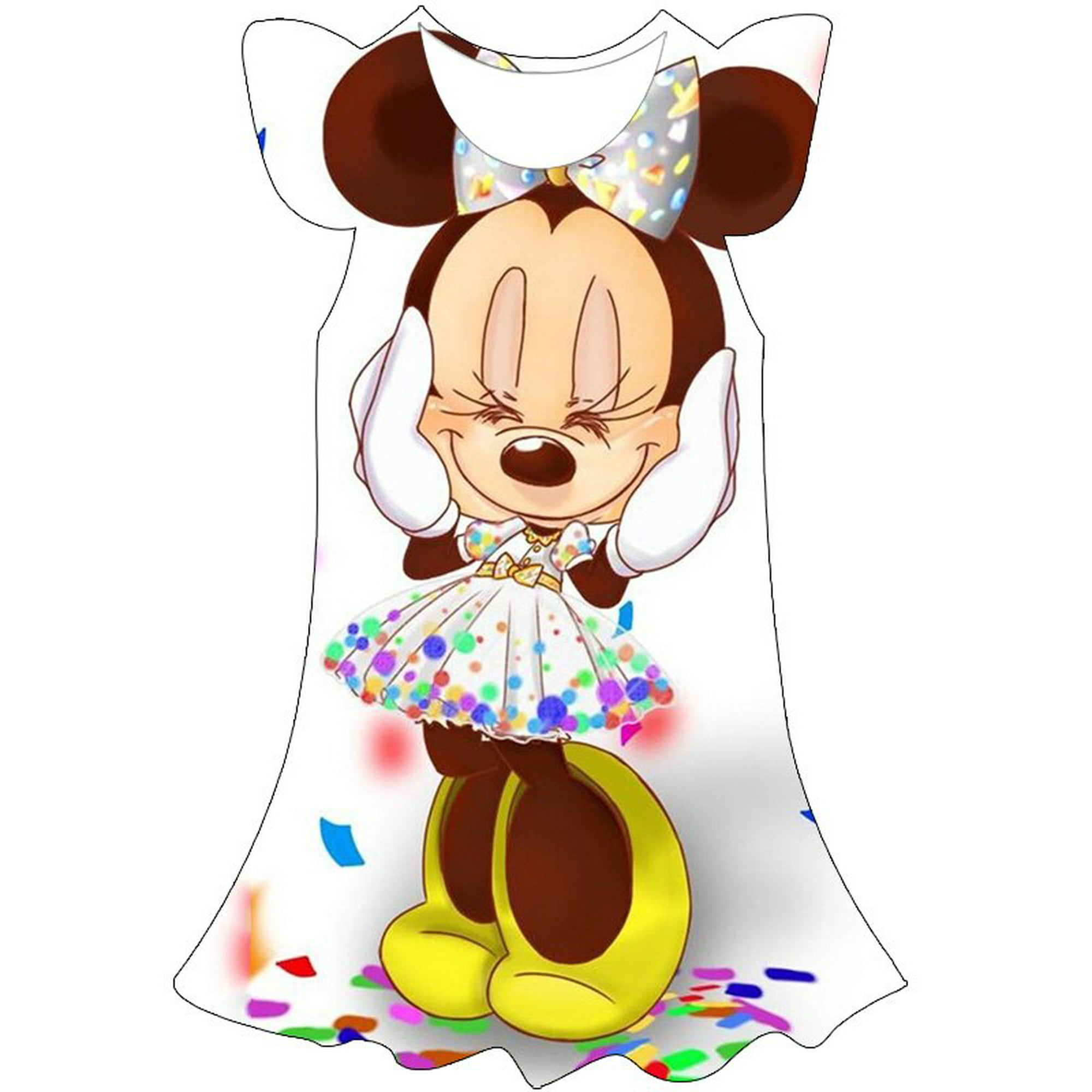 Mini vestido de ratón para niña de 2 a 10 años, disfraz de princesa Cosplay  para niñas, niños, cumpleaños, fiesta de Navidad, vestidos de Minnie, ropa  8T Gao Jinjia LED