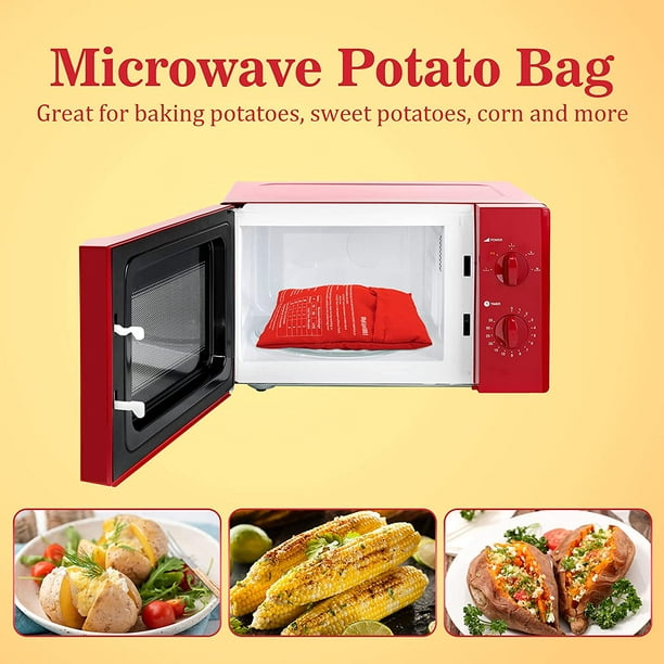Bolsa de patatas para microondas, bolsa para hornear patatas al horno en  microondas, roja Sailing Electrónica