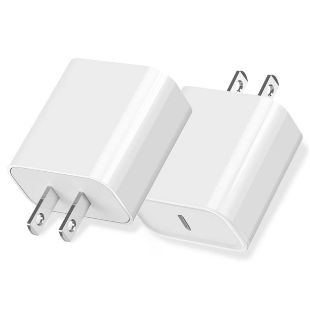Applle - Bloque de carga rápida para iPhone 14, cargador de iPhone de carga  rápida, adaptador de corriente USB-C de 20 W, bloque de carga rápida y