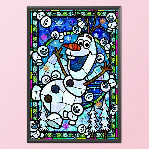  Cuadros Decorativos  1CT punto de cruz completo dibujos animados muñeco de nieve estampado DIY hilo Ehuebsd Nuevos Originales