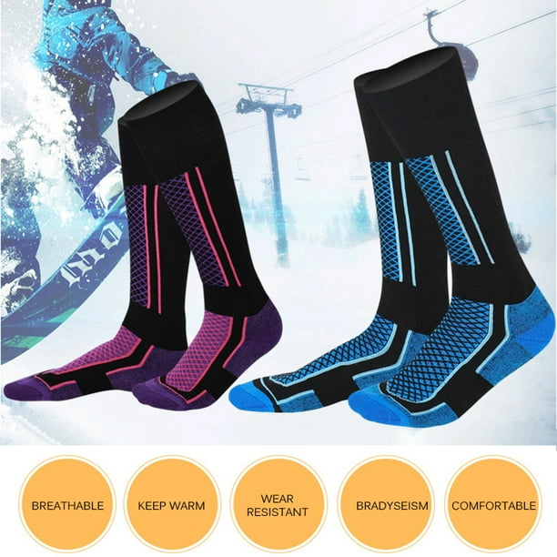 Calcetines térmicos de esquí sin costuras Calcetines cortos de invierno  Sunnimix Calcetines térmicos
