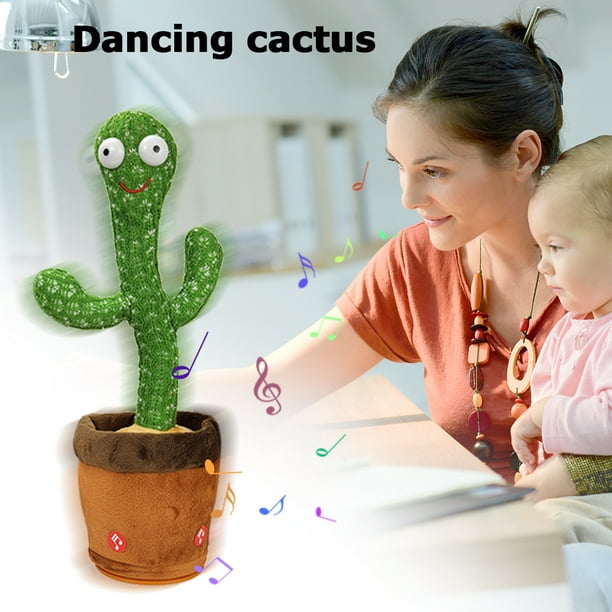 1 Pieza Bebé Bailando Cactus, Juguetes De Cactus Luminosos
