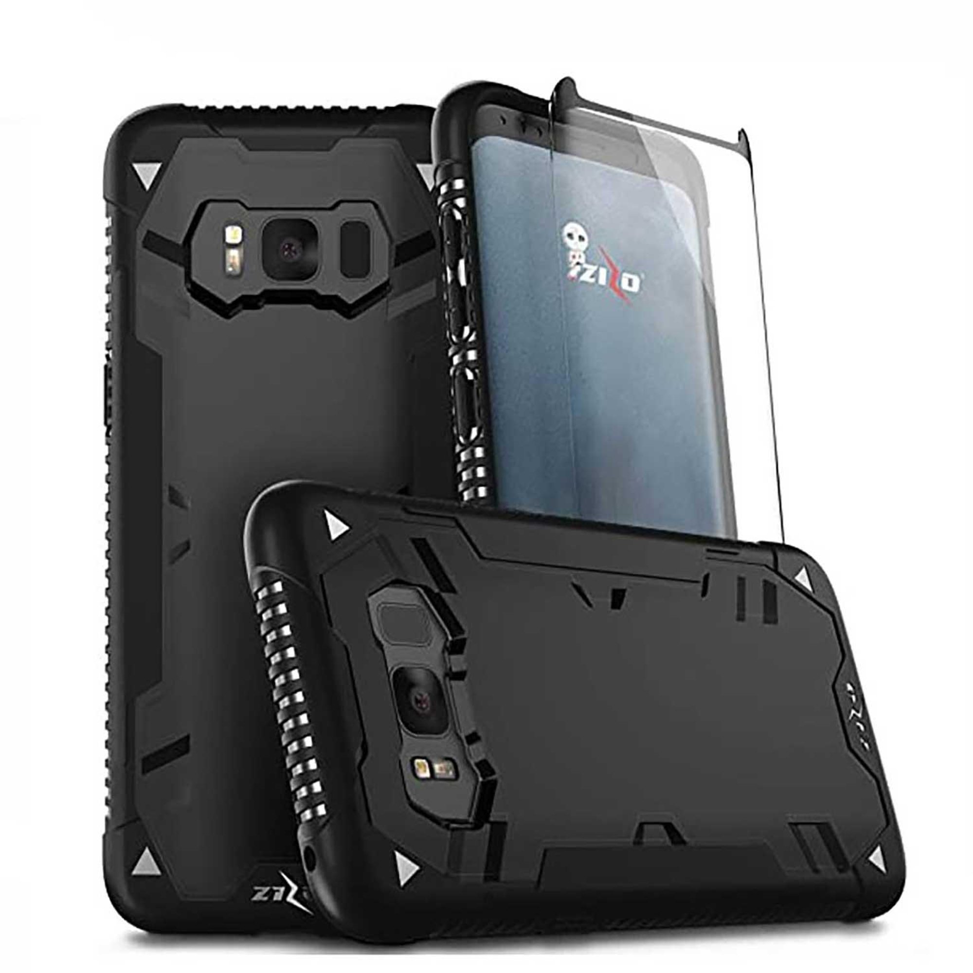 Zizo, . Funda ZIZO Proton para iPhone X y XS Negro Transparente con mica de  pantalla