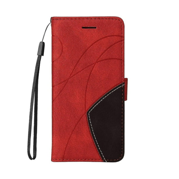 Funda de Cuero Cartera con Soporte Carcasa L02 para  Kindle Oasis 7  inch Rojo Rosa